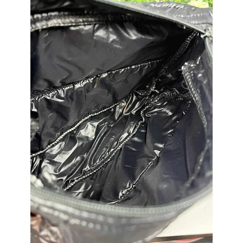 Anorak Quilted Black Cosmetic Makeup Bag 8
